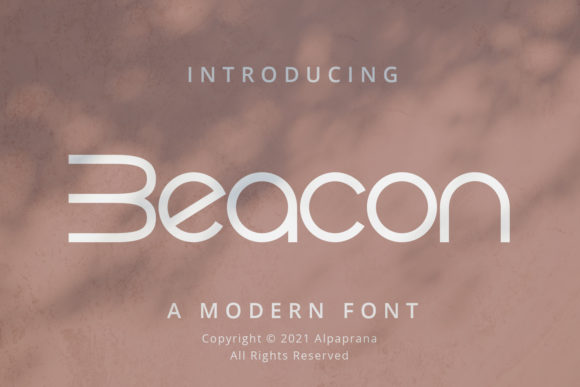 Beacon: A Minimal and Techno Display Font for Modern Design