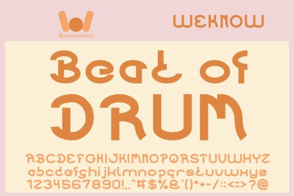 Beat of Drum: A Quirky and Cool Display Font for Makers