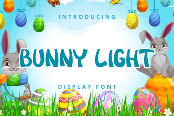 Bring Whimsy to Your Creations with Bunny Light Font