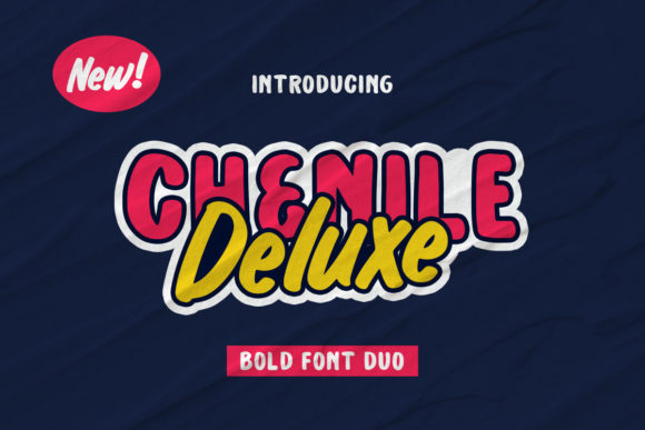 Chenile Deluxe: A Retro Display Font for Bold Branding