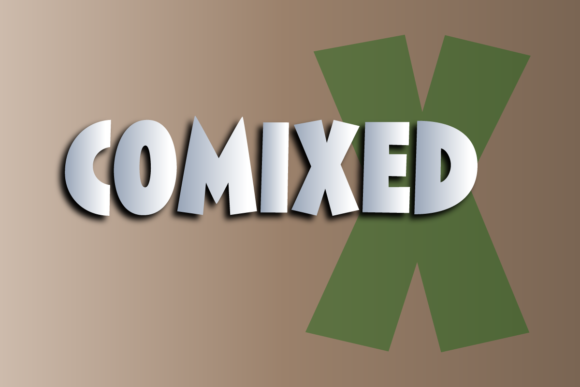 Comixed: A Cool and Thick Lettered Display Font