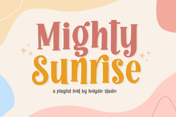 Creating Joyful Branding with Mighty Sunrise Font