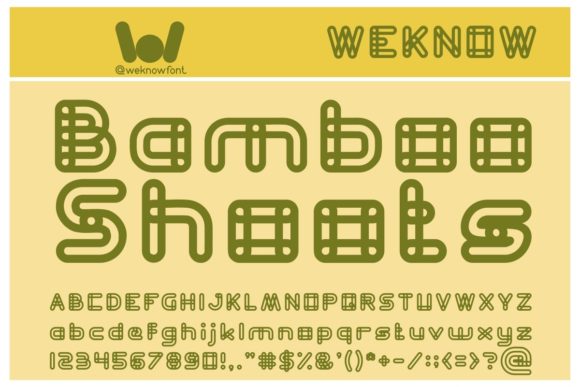 Discover Bamboo Shoots: A Modern Display Font