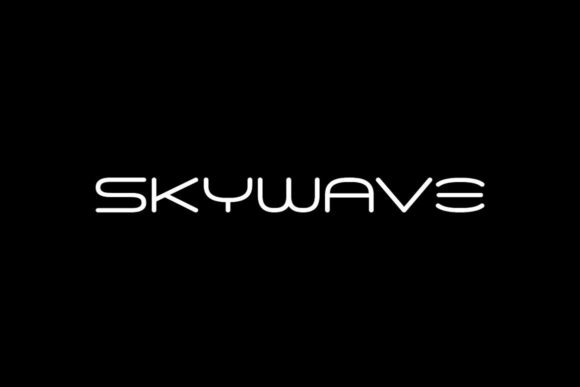 Discover Skywave: A Cool, Techno, and Fun Display Font