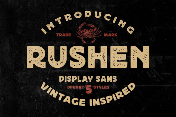 Enhance Your Brand with Rushen: A Cool, Brushed Display Font