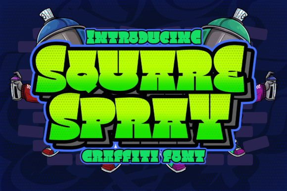 Enhance Your Brand with Square Spray Display Font