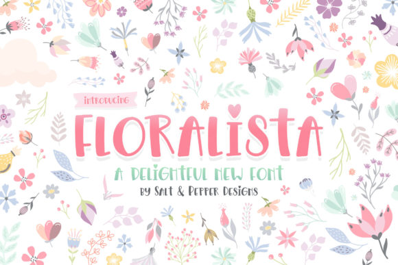 Floralista: A Playful and Authentic Display Font for Web Design