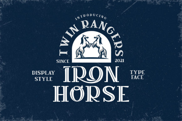 Iron Horse: A Bold and Vintage Font for Creative Makers