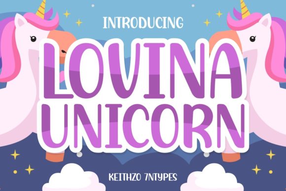 Lovina Unicorn: A Bold and Stylish Display Font for Web Design