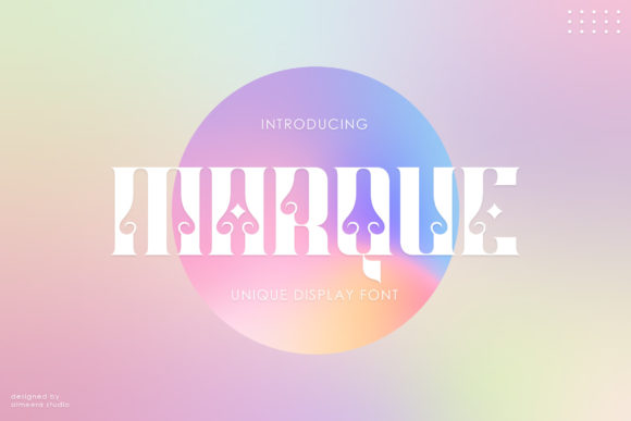 Marque: A Chic and Whimsical Display Font for Your Campaigns