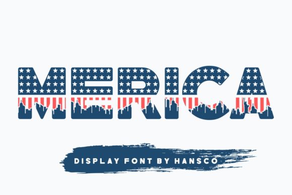 Merica: A Patriotic Display Font for Editorial Charm