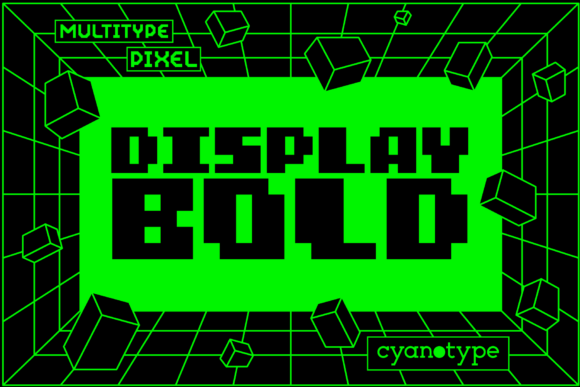 MultiType Pixel Display Bold: A Trendy Font for Editorial Design