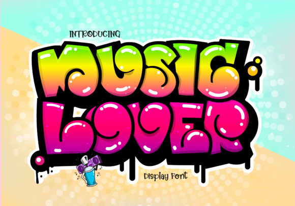 Music Lover: A Playful Graffiti Font for Creative Branding