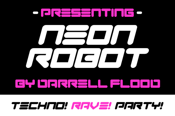 Neon Robot: A Bold, Futuristic Font for Eye-Catching Campaigns