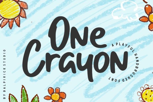 One Crayon: A Playful Font for Creative Makers
