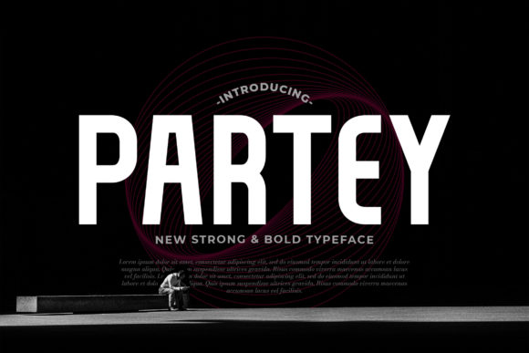 Partey: A Bold and Thick Display Font for Creative Marketers