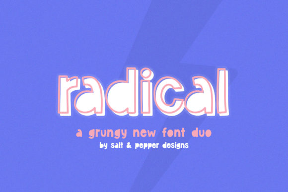 Radical Duo: The Perfect Vintage Display Font for Web Design