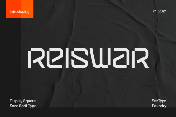 Reiswar: A Futuristic Display Font for Modern Campaigns