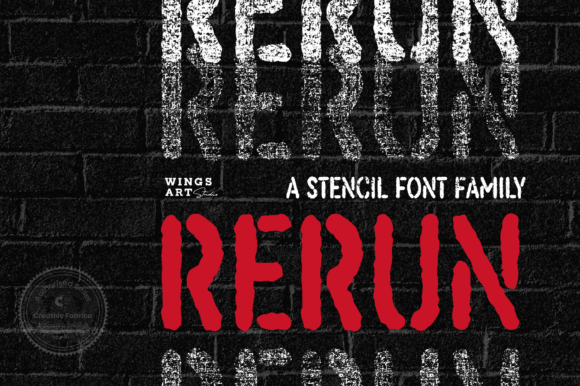 ReRun: The Bold Display Font for Eye-Catching Campaigns