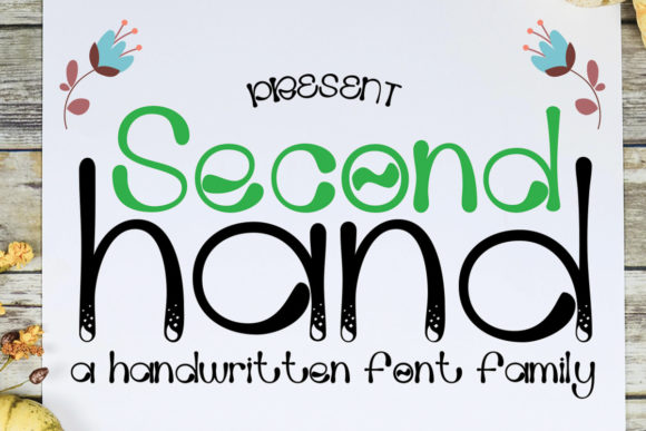 Second Hand: A Simple and Casual Display Font for Your Brand