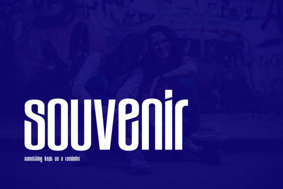 Souvenir: The Perfect Modern Display Font for Crafters