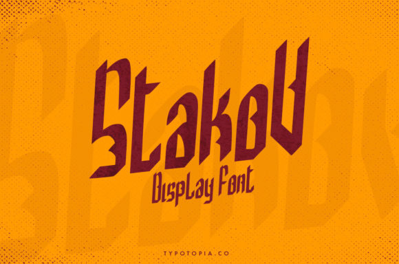 Stakov: A Bold and Cool Display Font for Makers