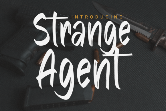 Strange Agent: A Fun and Friendly Display Font for Editorial Design