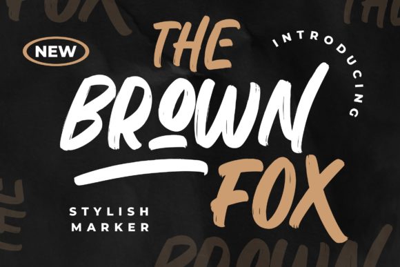 The Brown Fox: A Bold and Stylish Display Font for Your Campaigns